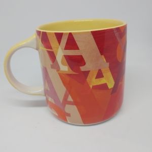 Anthropologie Multi Color Ceramic Monogram Mug A